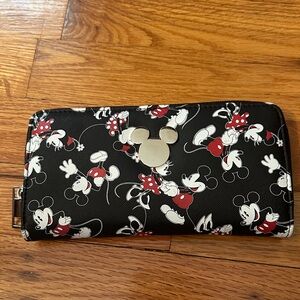 Disney Black and Red Mickey Mouse Wallet